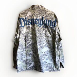 Disneyland Resort Spirit Jersey Shirt Jacket Tropical Palm Shacket Men Small